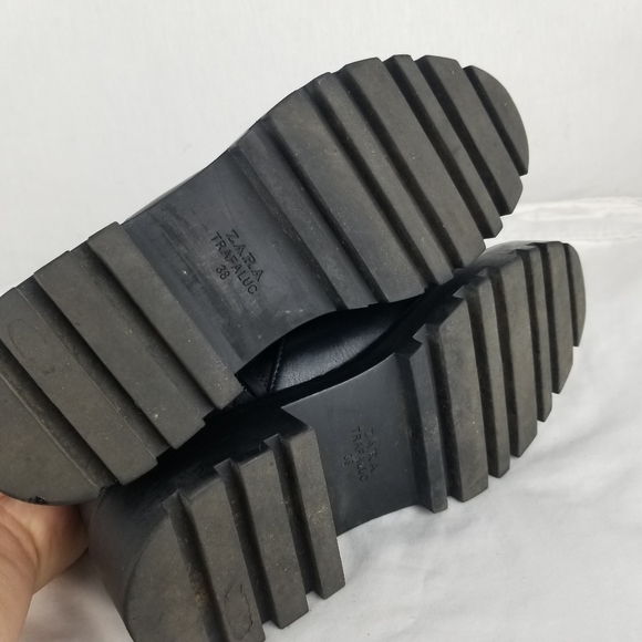 Zara Platform Chunky Side-Zip Booties - Picture 7 of 8